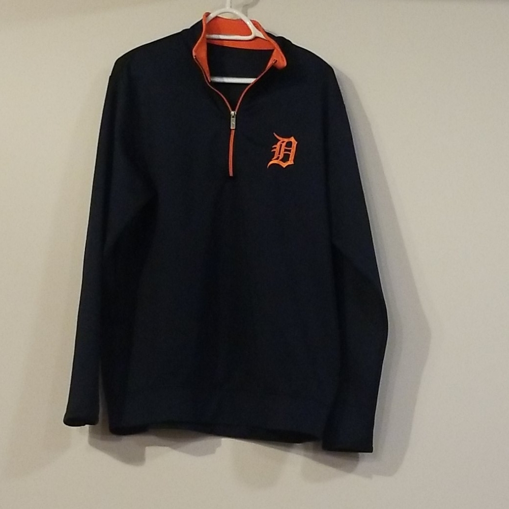 1/4 zip Detroit Tigers sweatshirt